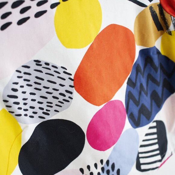 IKEA Nedja Fabric Hand Sewn Swedish 3/4 Sleeve Cotton Canvas Esme Top 8 - Picture 2 of 6